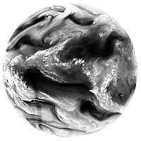 Meteosat - full disk: 6 micron water absorption band