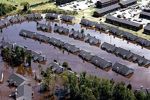 Flooding following Hurricane Floyd